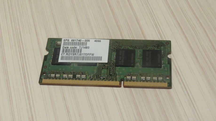 ram 4 GB 1600 MHz DDR3L SDRAM memorija za laptope