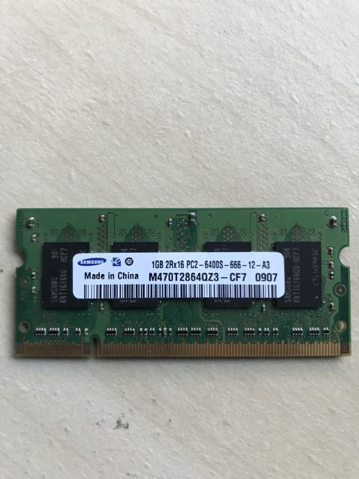 RAM za laptop DDR2 1GB, 512MB