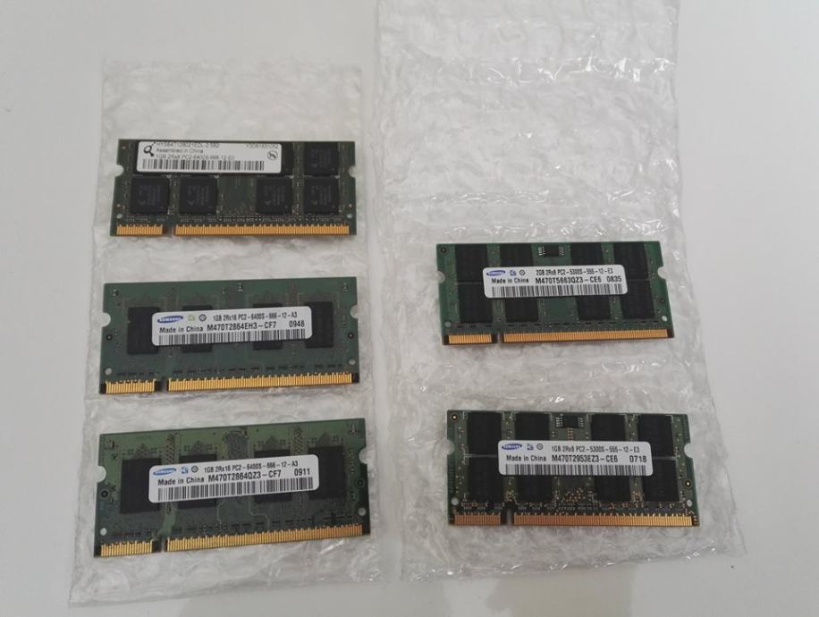 Ram za laptop Samsung DDR2 1GB 800mHz