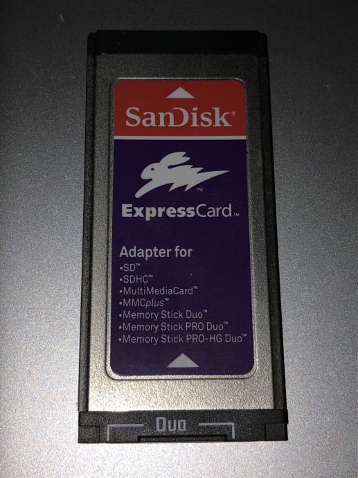 SanDisk ExpressCard Reader/Writer SD SDHC MS Memory Stick Duo MacBook