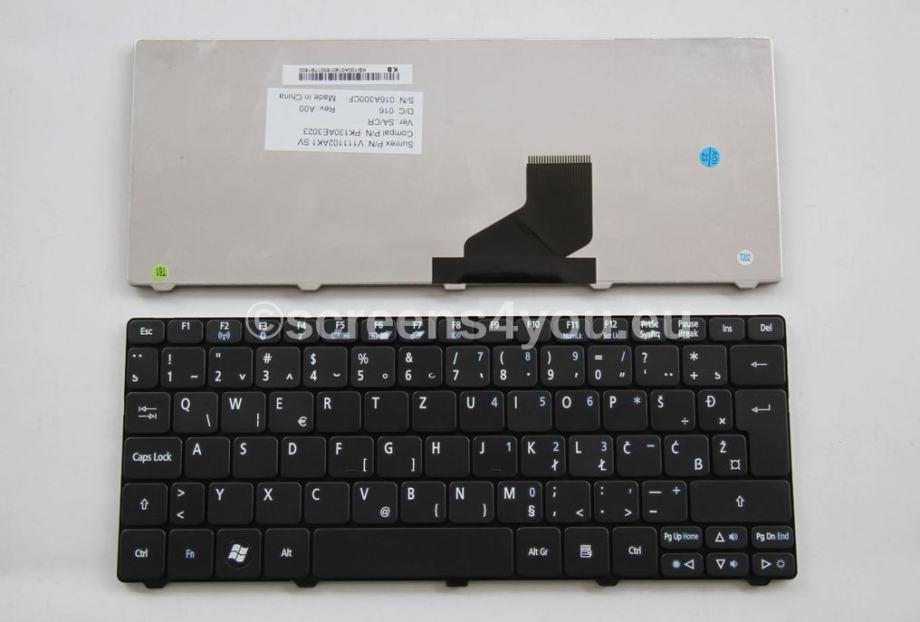 Tipkovnica za laptope Acer Aspire One D255E/D257/NAV50 crna,12 mj. gar