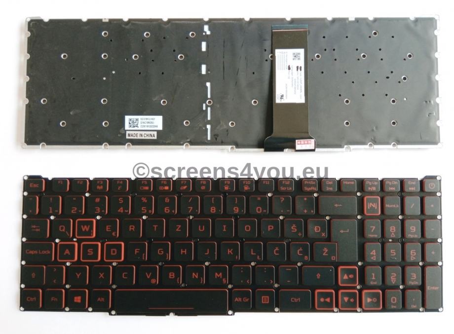 Tipkovnica za laptope Acer Nitro 5 AN515-54/AN515-43/AN517-51/AN715-5