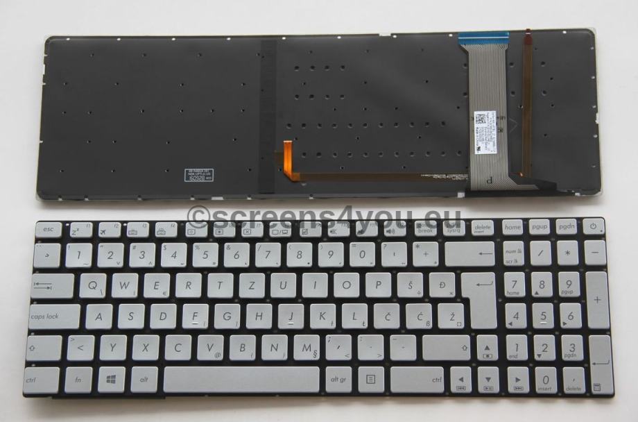 Tipkovnica za laptope Asus N551/N552VW/N751/N752, 12 mjeseci garancije