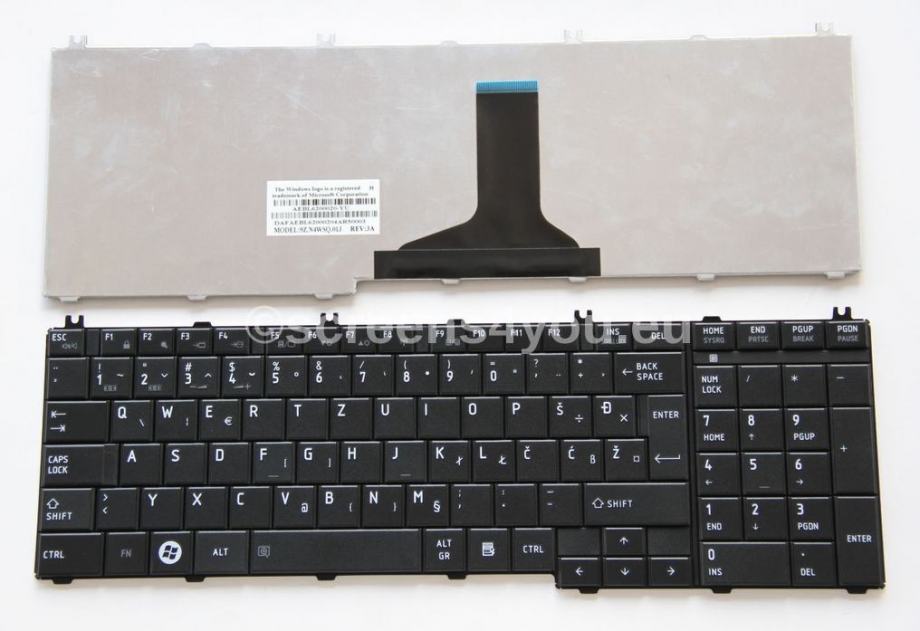 Tipkovnica za laptope Toshiba Satellite C660/C670/L750