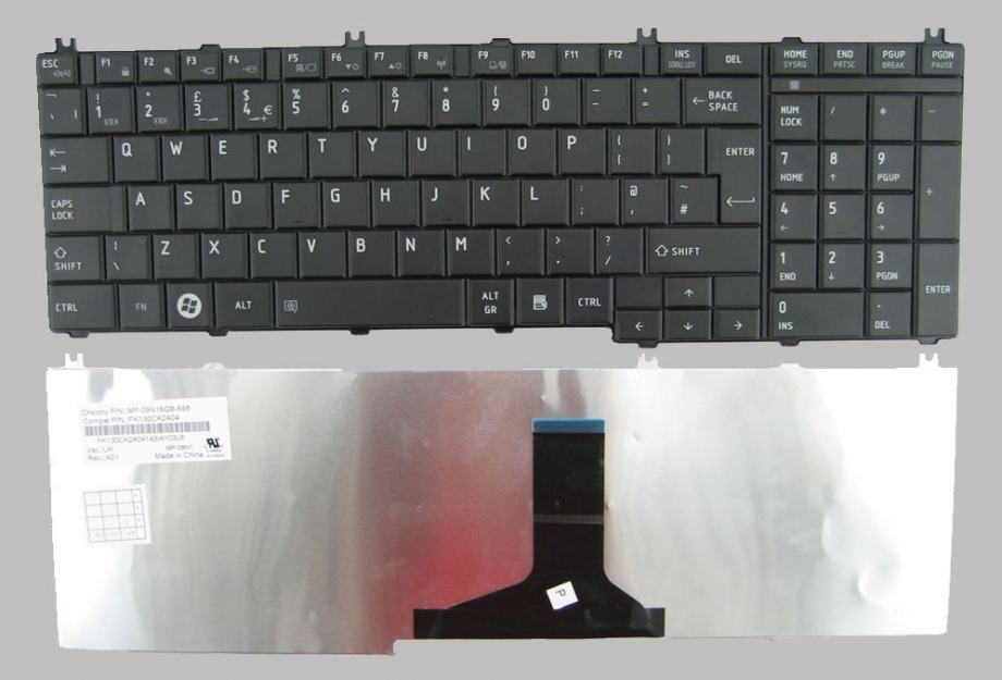 Tipkovnica, tastatura Toshiba Satellite C660 C650 L650 L655 L750 L755