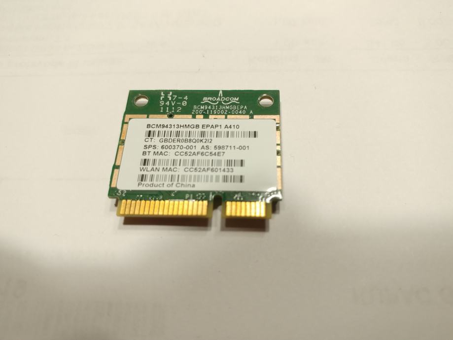 Carte Wifi Broadcom Pour HP Pavilion Dm4-3060sf - Occasion Fonctionnelle