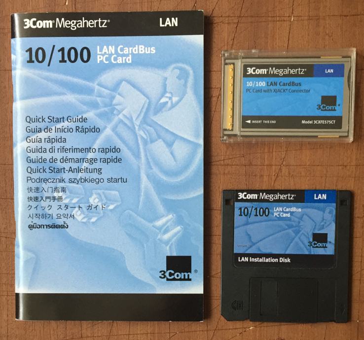 3COM - 10/100 LAN CardBus sa XJACK Konektorom