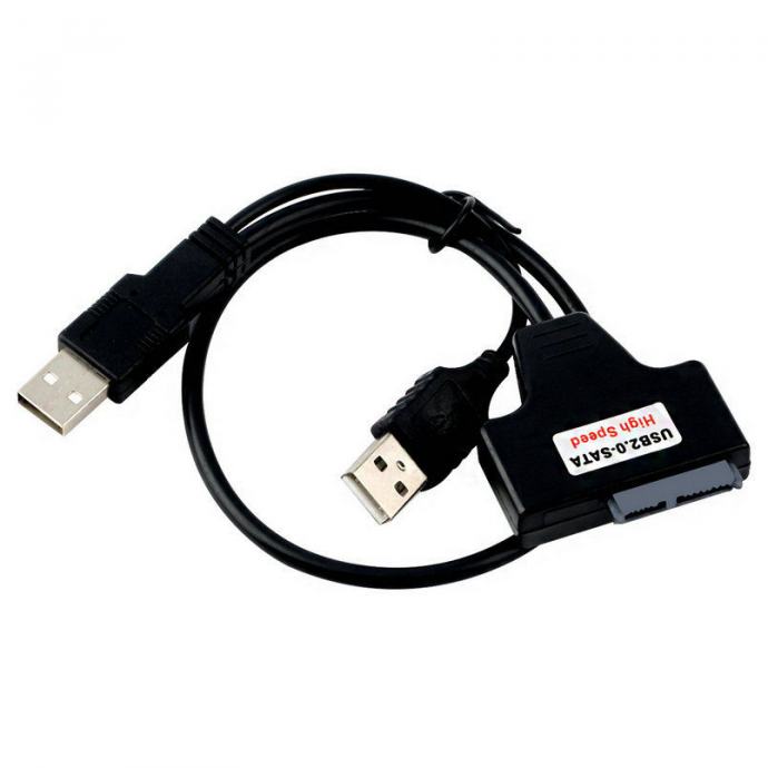 Kabel adapter SATA 7 + 6 pin na USB za CD/DVD pogon od laptopa