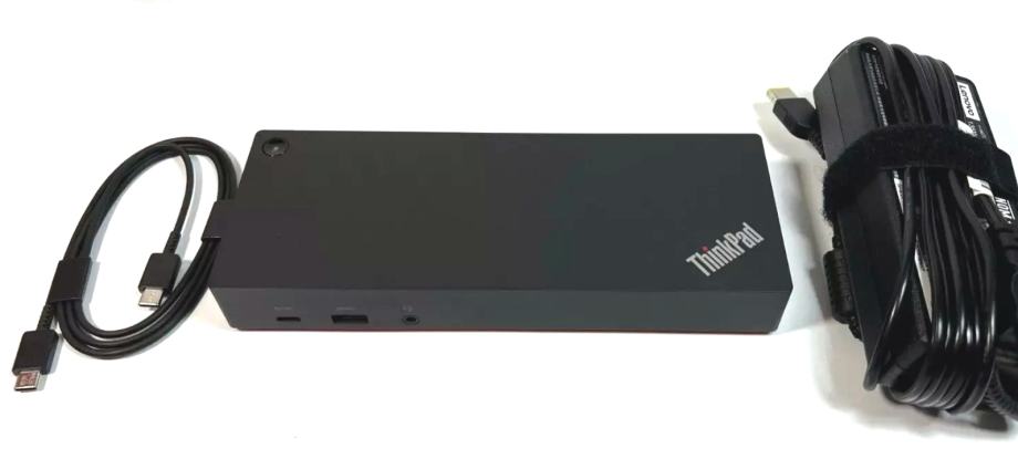 Station D'accueil Lenovo 40AF - Pour ThinkPad - Ports USB-C, DisplayPort, Ethernet