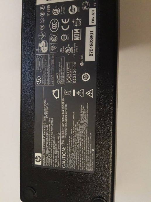 HP Punjač 18.5V 6.5A 120W Smart pin Original