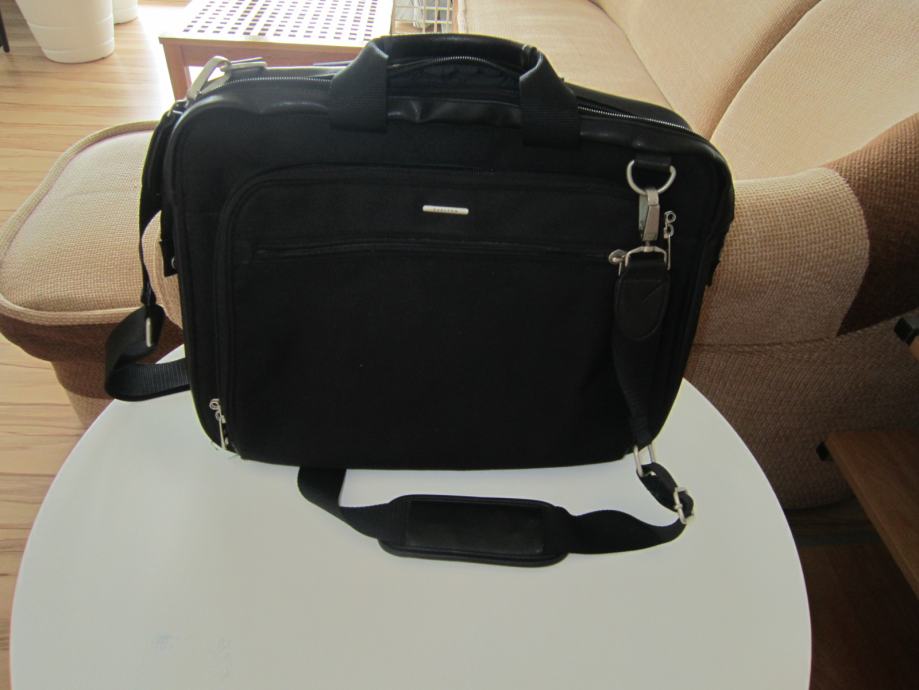 CARLTON crna torba za laptop