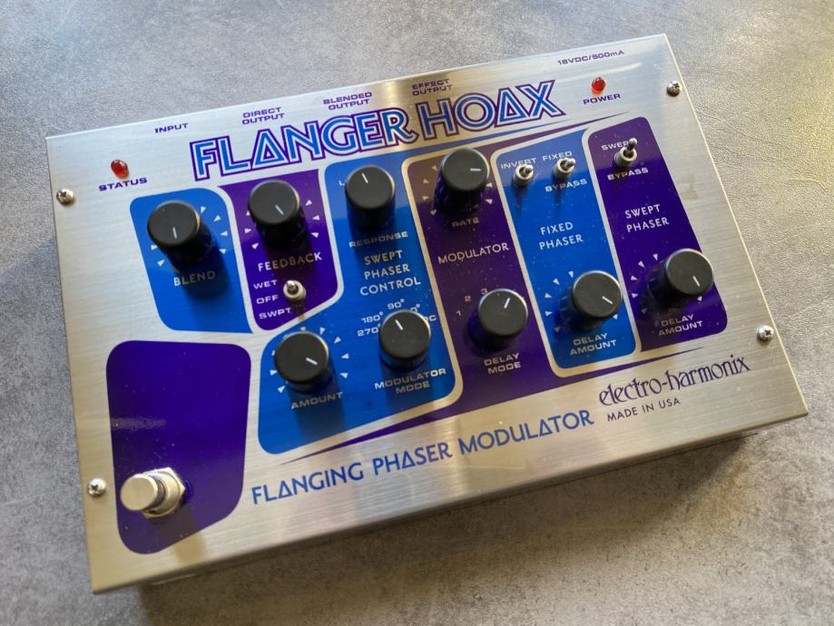 Electro Harmonix EHX Flanger Hoax Phaser/Flanger Modulator FX Pedala