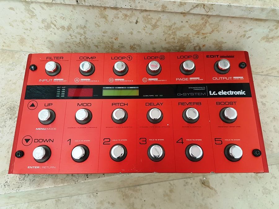 G System TC electronic G-system Red Limited edition