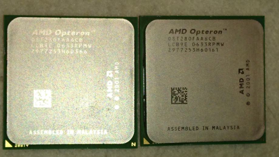 2 kom. AMD Opteron 280 2.4GHz (ost280faa6cb), dual core, Socket 940