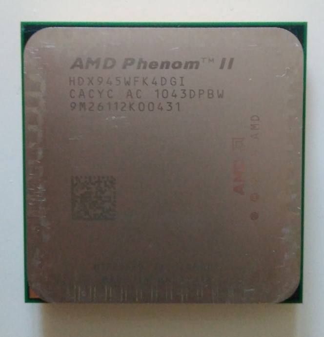 AMD Phenom II X4 945 Quad-Core Processor – 3.0 GHz, 6M Cache, Socket AM3, 95W, Tested Working