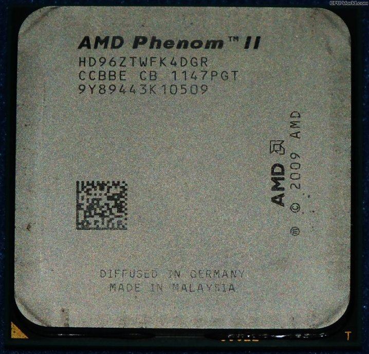 AMD Phenom II X4 960T BE (4x 3.0Ghz - Turbo 3.4Ghz) AM2+ AM3 socket