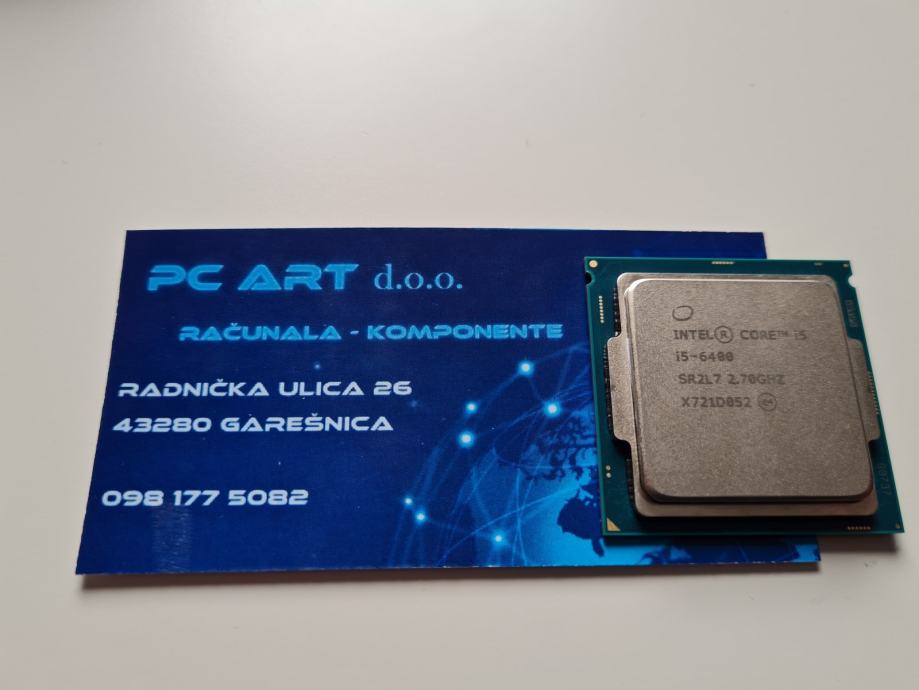 Intel Core i5 6400, 4 x 2.70 GHz, Socket 1151 - Jamstvo / R1 / PDV