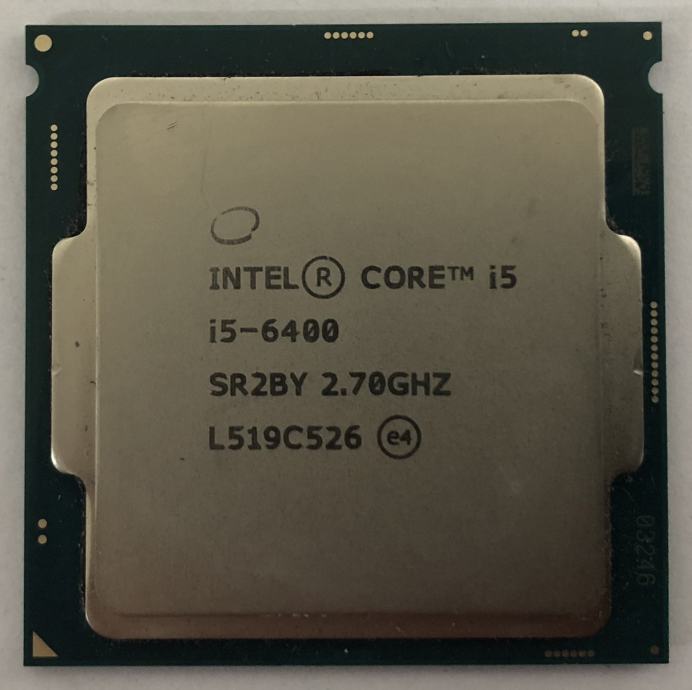 Intel Core i5-6400 (4x 2.7 - 3.3GHz 6MB L3 Cache) 65W Socket 1151 proc