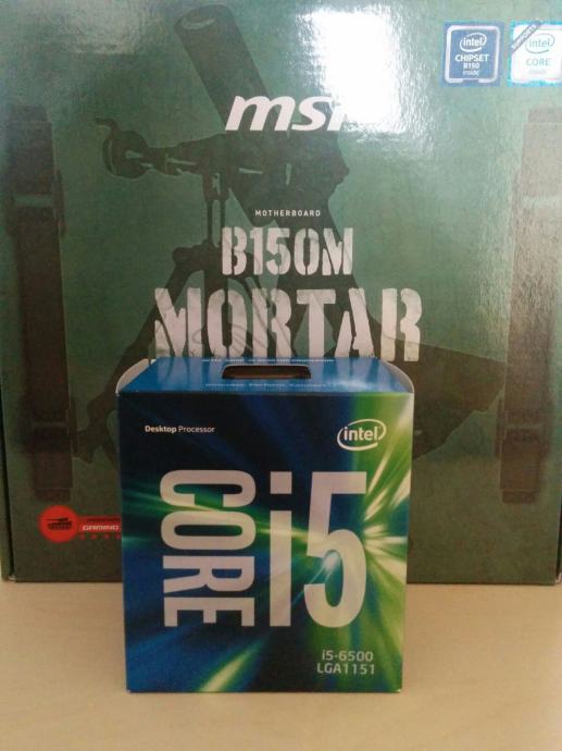Intel Core i5 6500 + MSI B150M Mortar ploča