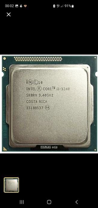 INTEL i3-3240 - LGA 1155 ,3,4 Ghz