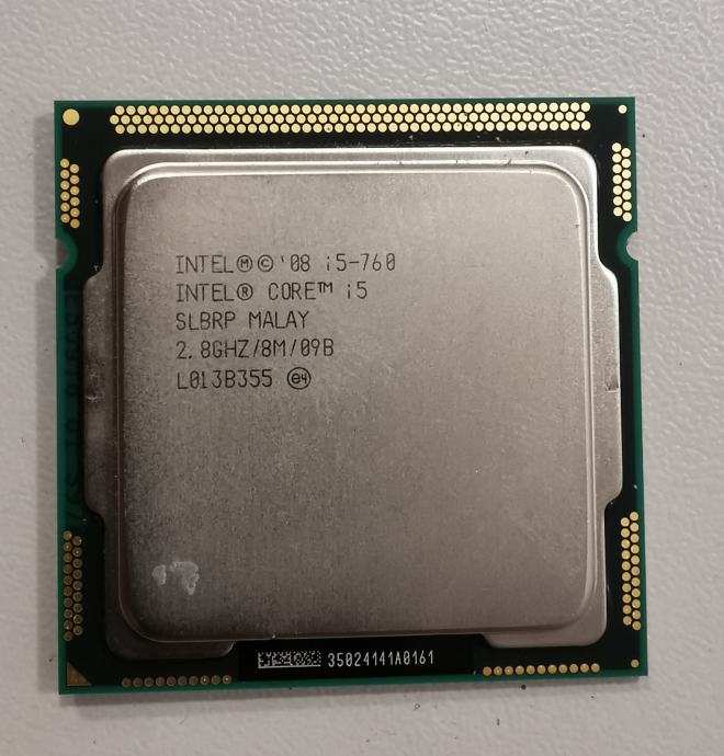 INTEL I5 760, GHZ, 8MB CACHE, SOCKET 1156