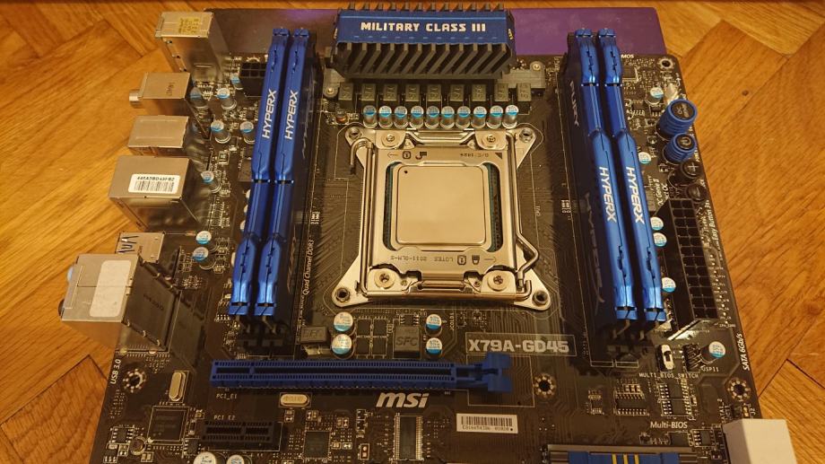Intel i7 4930K, MSI X79A-GD45, 16GB DDR3 Kingston HyperX Fury 1866MHz