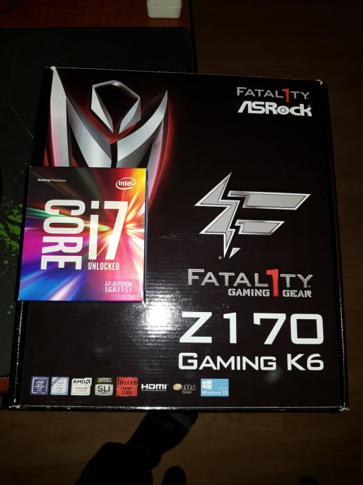 Intel I7-6700K + ASROCK Z170 Fatal1ty Gaming K6
