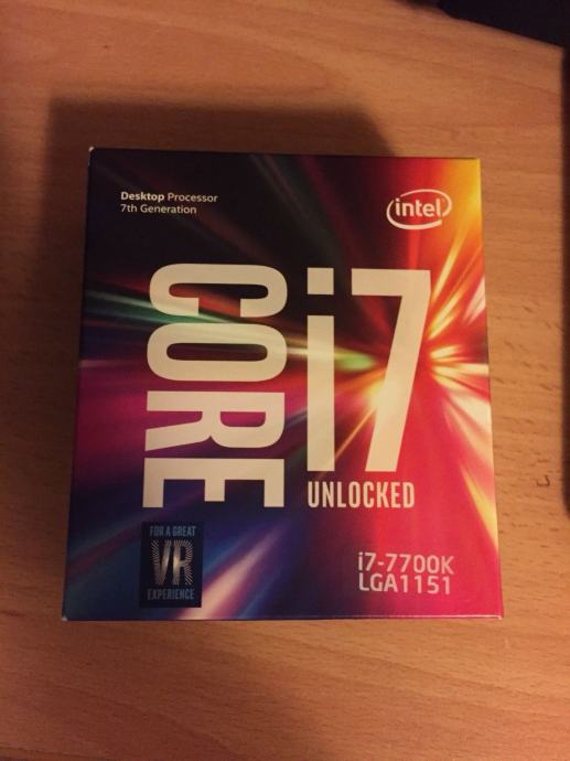 Intel i7 7700K Novo JAMSTVO