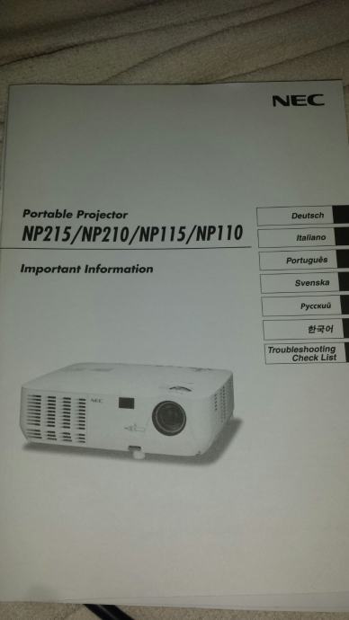 Projektor NEC NP 115 G
