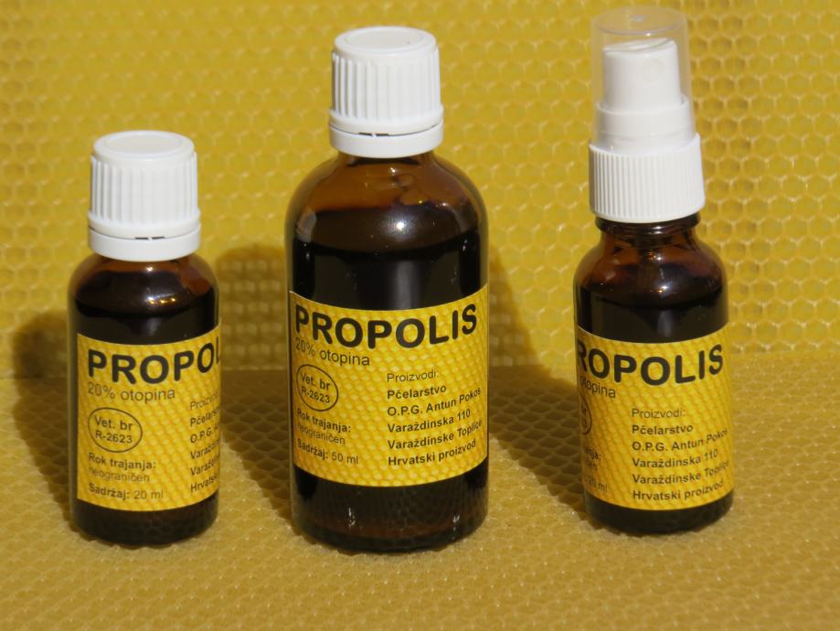 PROPOLIS tinktura - 20 ml (kapi ili sprej pumpica)