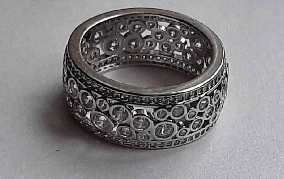 2+1 gratis! Prelijepi srebrni prsten (srebro 925) s cirkonima