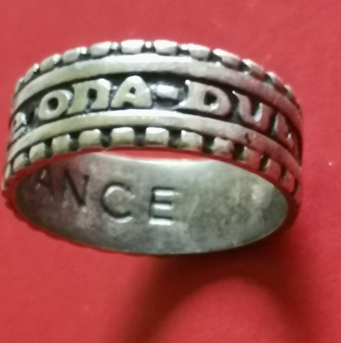 SREBRNI BASKOJSKI PRSTEN ZA SREĆU SUERTE ONA DUT