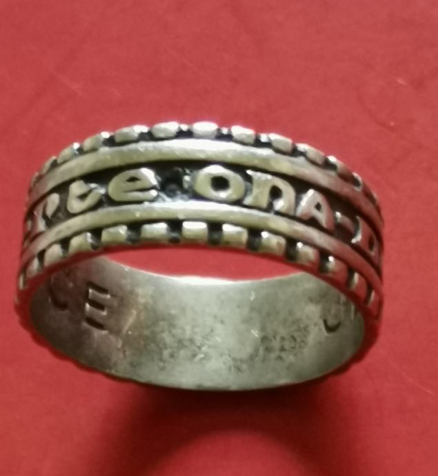 SREBRNI BASKOJSKI PRSTEN ZA SREĆU SUERTE ONA DUT