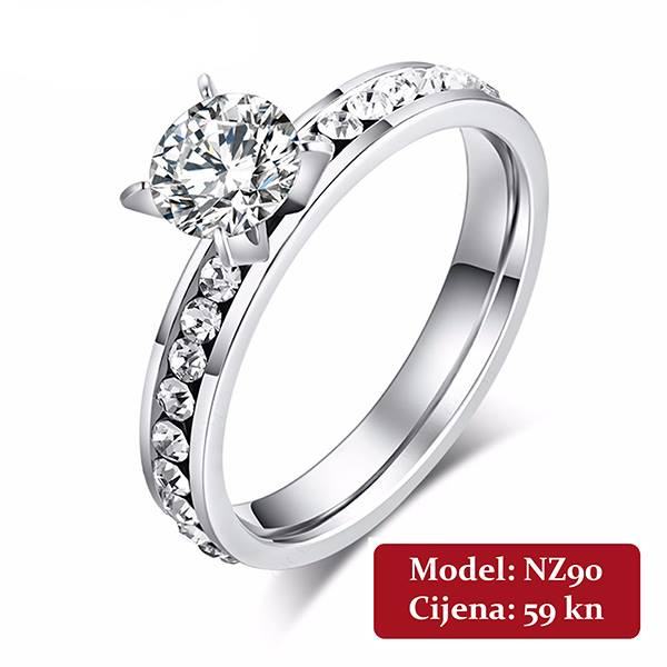Zaručnički prsten od nehrđajućeg čelika **NZ90