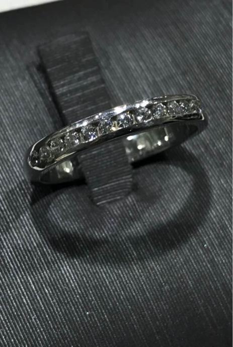 Zlatni zaručnički prsten bijelo zlato 585 •NOVO •CERTIFIKAT •DOSTAVA