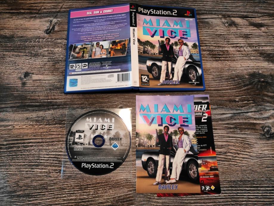 Jeu Miami Vice PS2 Version PAL FR - Boîte D'origine Sans Notice - État Correct