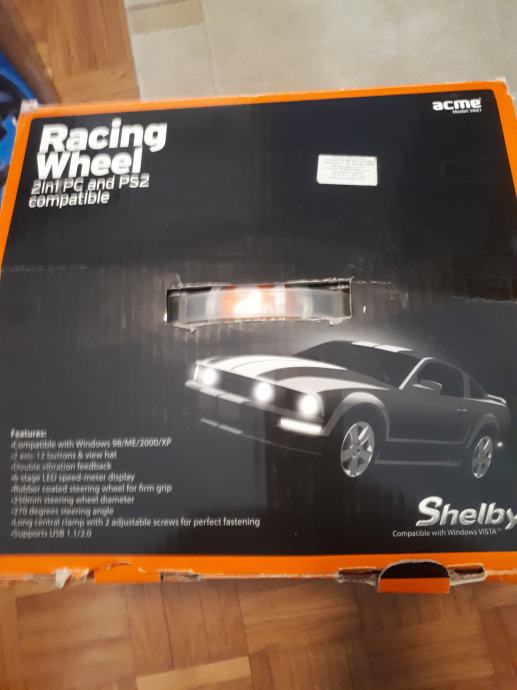Acme racing wheel za PS2 i PC