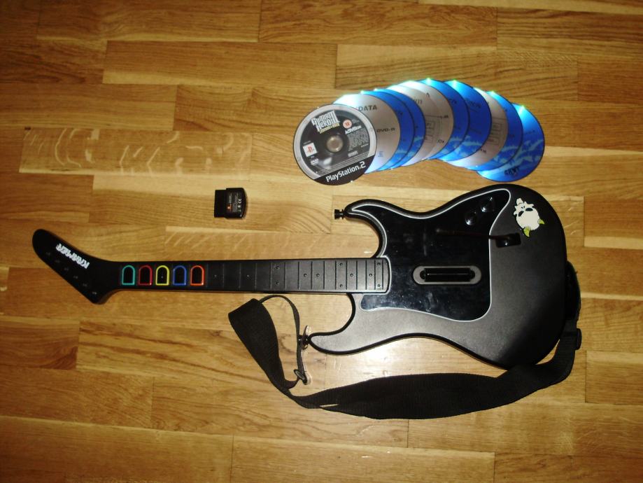Guitar Hero bežična gitara i sve GH igrice za playstation 2