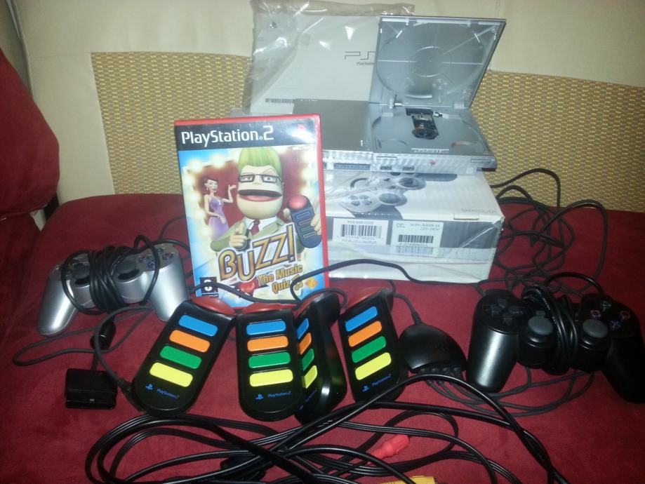 PS2 + Buzz + EyeToy + orginal igre + poklon