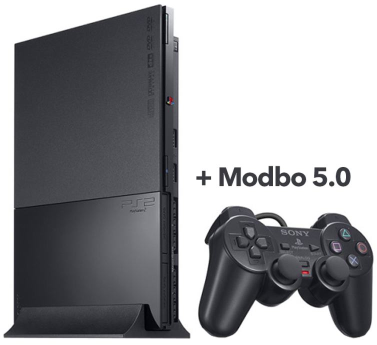 PlayStation 2 Slim + Modbo 5.0 mod (PS2 - korišteno)