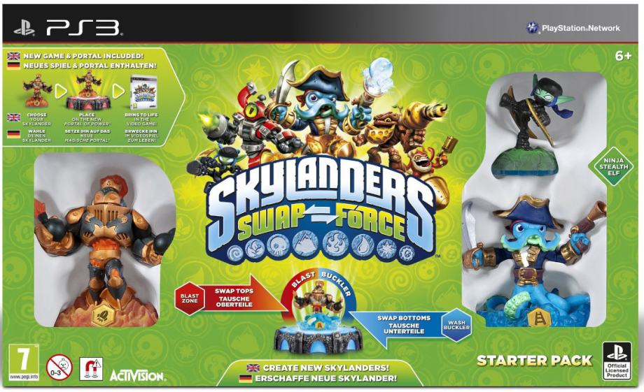 Skylanders:Swap Force Starter, PS3 Igra+figure,novo u trgovini,račun