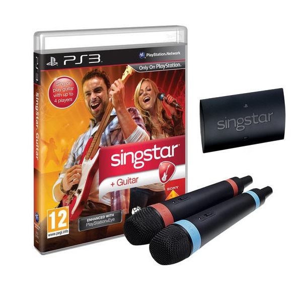 Singstar Guitar komplet +2 bežična mikrofona PS3,novo u trgovini,račun