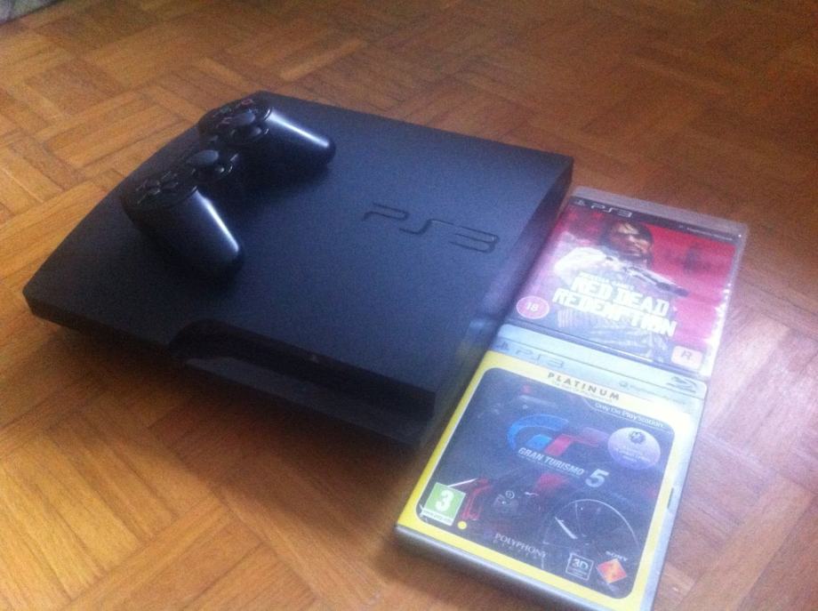 PS3 Slim 150GB + igre