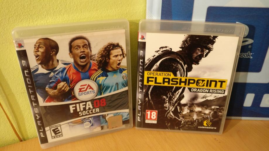 Sony PlayStation 3 Slim (120GB) + Joystick + Igrice // CECH2004A