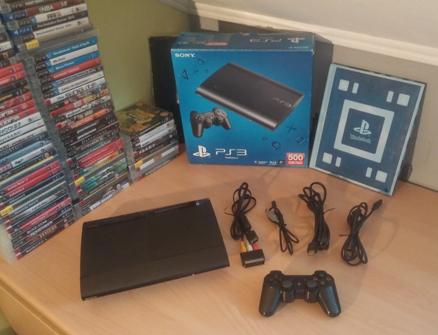 Sony Playstation 3 Super Slim (500GB) + Igrice
