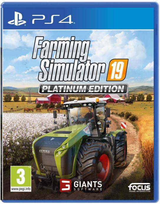 Farming Simulator 19 Platinum Edition PS4 igra,novo u trgovini,račun