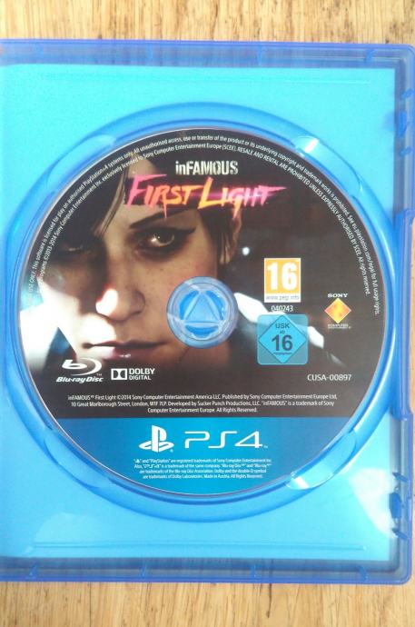 infamous first light ps4 cover infamous first light ps4 cover