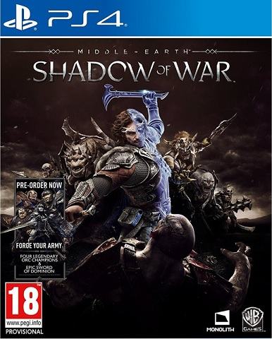 Middle-earth: Shadow of War,PS4 igra,novo u trgovini,račun AKCIJA !