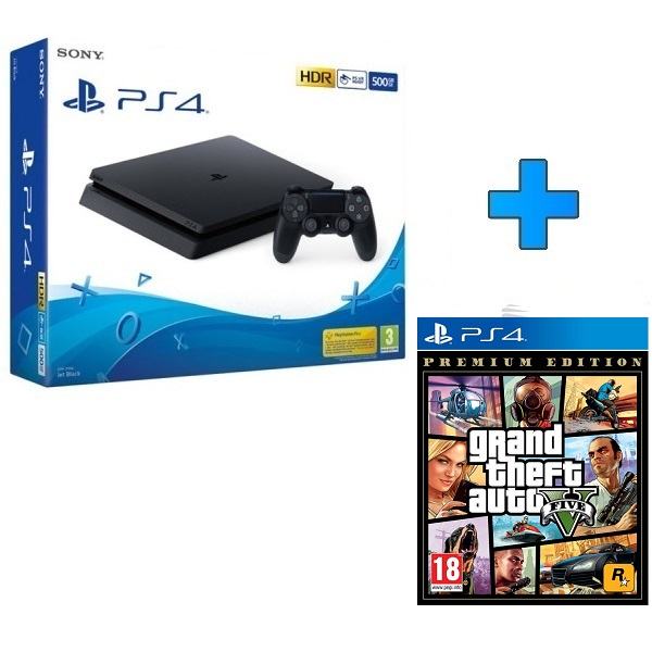 PS4 500GB +GTA V Premium Edition,novo u trgovini,račun,gar 1g,AKCIJA !