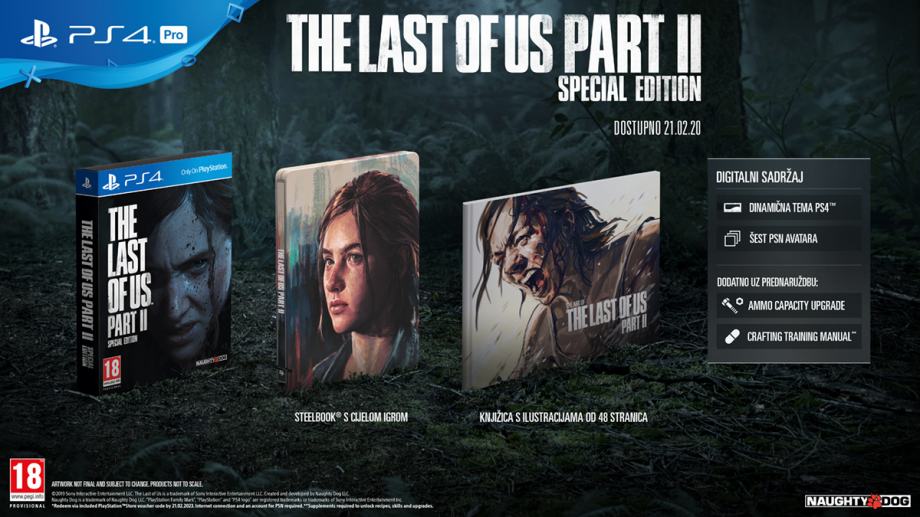 The Last Of Us Part II Special Edition PS4 igra,novo,račun AKCIJA !